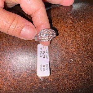 Elegant Silver Cubic Zirconia Ring